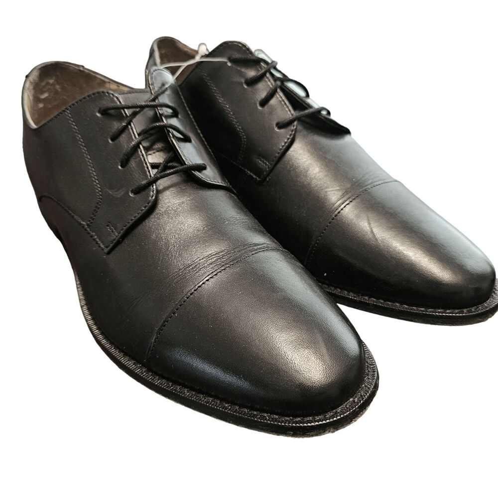 Florsheim Montinaro Leather Cap Toe Men's size 13 EEE wide 11738001 Black preppy